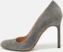 Manolo Blahnik Pre-owned Suede heels Gray Dames - Thumbnail 2