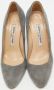 Manolo Blahnik Pre-owned Suede heels Gray Dames - Thumbnail 3