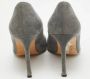 Manolo Blahnik Pre-owned Suede heels Gray Dames - Thumbnail 5