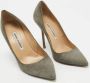 Manolo Blahnik Pre-owned Suede heels Gray Dames - Thumbnail 4