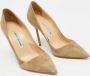 Manolo Blahnik Pre-owned Suede heels Gray Dames - Thumbnail 4