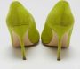 Manolo Blahnik Pre-owned Suede heels Green Dames - Thumbnail 4