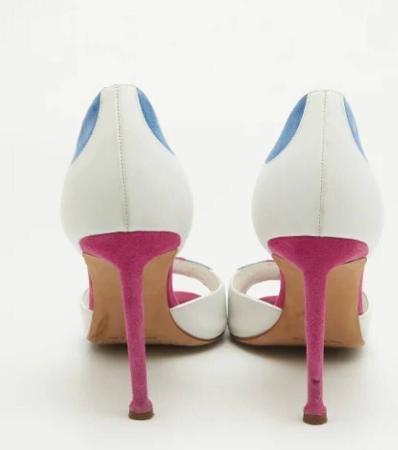 Manolo Blahnik Pre-owned Suede heels Multicolor Dames