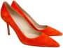 Manolo Blahnik Pre-owned Suede heels Orange Dames - Thumbnail 3