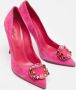 Manolo Blahnik Pre-owned Suede heels Pink Dames - Thumbnail 4