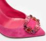 Manolo Blahnik Pre-owned Suede heels Pink Dames - Thumbnail 7