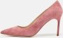 Manolo Blahnik Pre-owned Suede heels Purple Dames - Thumbnail 2