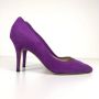 Manolo Blahnik Pre-owned Suede heels Purple Dames - Thumbnail 2