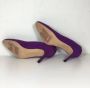 Manolo Blahnik Pre-owned Suede heels Purple Dames - Thumbnail 7