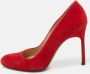 Manolo Blahnik Pre-owned Suede heels Red Dames - Thumbnail 2