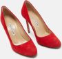 Manolo Blahnik Pre-owned Suede heels Red Dames - Thumbnail 4