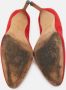 Manolo Blahnik Pre-owned Suede heels Red Dames - Thumbnail 6