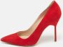 Manolo Blahnik Pre-owned Suede heels Red Dames - Thumbnail 2