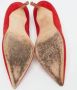 Manolo Blahnik Pre-owned Suede heels Red Dames - Thumbnail 6