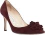 Manolo Blahnik Pre-owned Suede heels Red Dames - Thumbnail 2