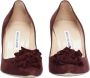 Manolo Blahnik Pre-owned Suede heels Red Dames - Thumbnail 3