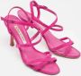 Manolo Blahnik Pre-owned Suede sandals Pink Dames - Thumbnail 3