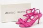 Manolo Blahnik Pre-owned Suede sandals Pink Dames - Thumbnail 8