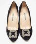 Manolo Blahnik Pre-owned Velvet heels Black Dames - Thumbnail 3