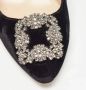 Manolo Blahnik Pre-owned Velvet heels Black Dames - Thumbnail 7