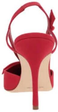 Manolo Blahnik Rode Slingback met Stiletto Hak Red Dames