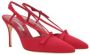 Manolo Blahnik Rode Slingback met Stiletto Hak Red Dames - Thumbnail 4