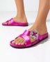 Manolo Blahnik Roze sandalen met juweelgesp Pink Dames - Thumbnail 2