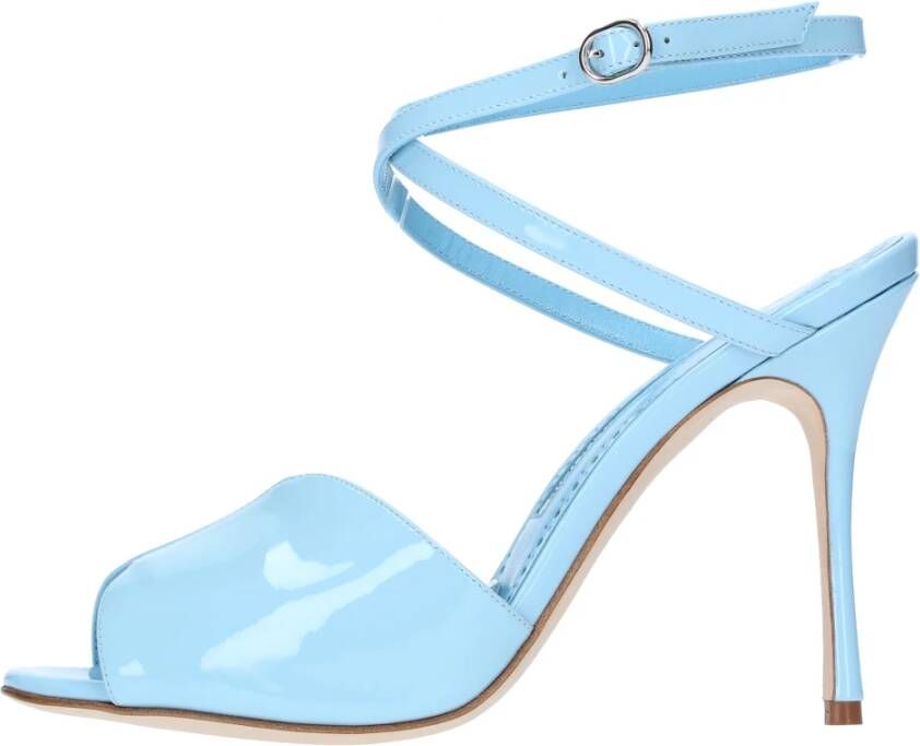 Manolo Blahnik Sandalen Clear Blue Dames