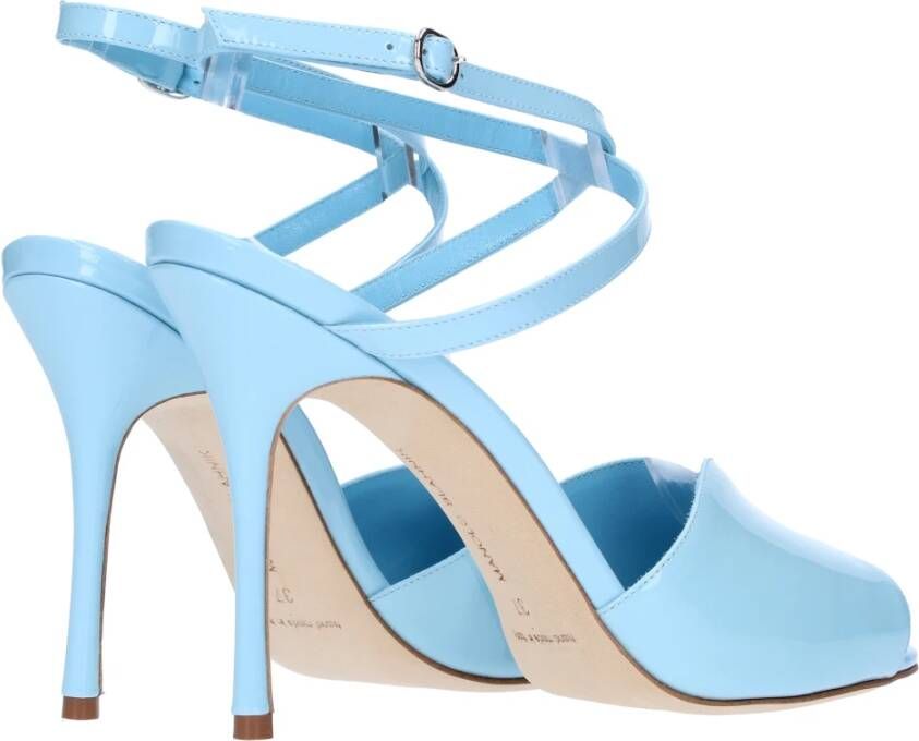 Manolo Blahnik Sandalen Clear Blue Dames