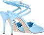 Manolo Blahnik Blauwe Leren Sandalen met Verstelbare Gespsluiting Blue Dames - Thumbnail 5