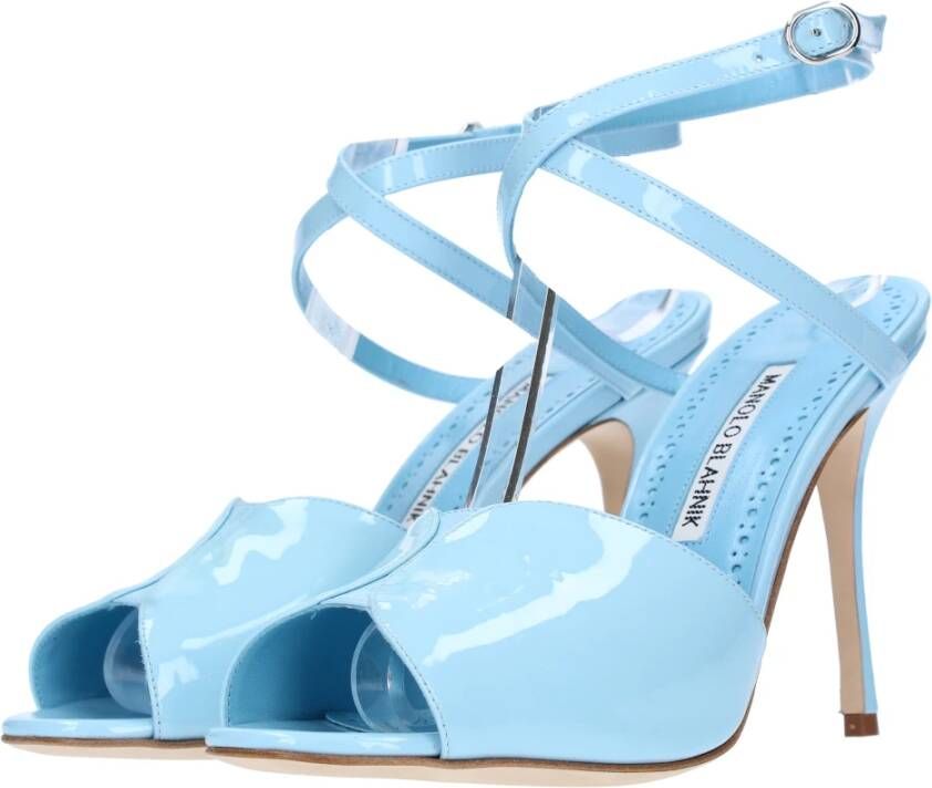 Manolo Blahnik Sandalen Clear Blue Dames