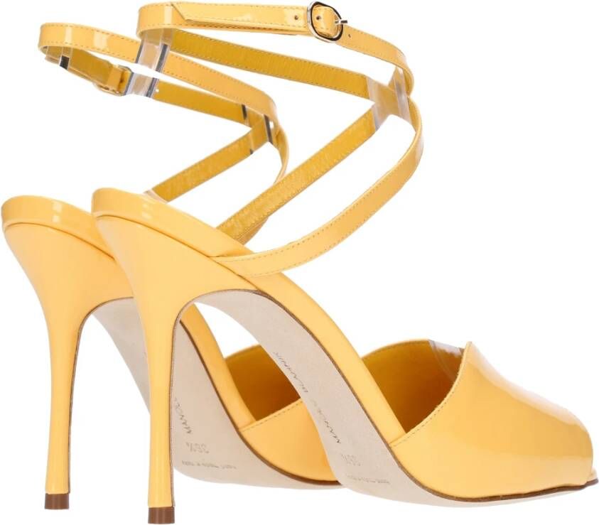 Manolo Blahnik Sandalen Geel Yellow Dames