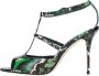 Manolo Blahnik Sandalen Groen Green Dames - Thumbnail 2