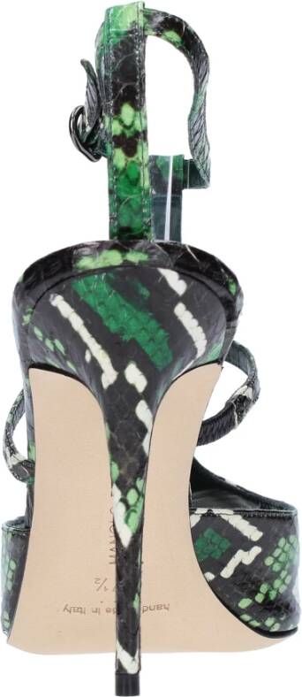 Manolo Blahnik Sandalen Groen Green Dames