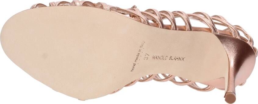 Manolo Blahnik Sandalen Roze Pink Dames