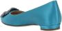 Manolo Blahnik Blauwe Ballerina Schoenen met Kristallen Versiering Blue Dames - Thumbnail 4