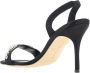 Manolo Blahnik Stiletto Hak Sandalen met Juweel-Bedekte Gesp Black Dames - Thumbnail 3