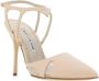 Manolo Blahnik Stiletto Heel Pumps met Cut-Out Details Beige Dames - Thumbnail 2