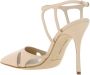 Manolo Blahnik Stiletto Heel Pumps met Cut-Out Details Beige Dames - Thumbnail 3