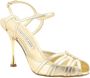 Manolo Blahnik Nappa Leren Stiletto Hak Sandalen Yellow Dames - Thumbnail 2