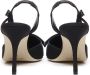 Manolo Blahnik Zwarte Zijden Puntige Mulesandalen Black Dames - Thumbnail 7