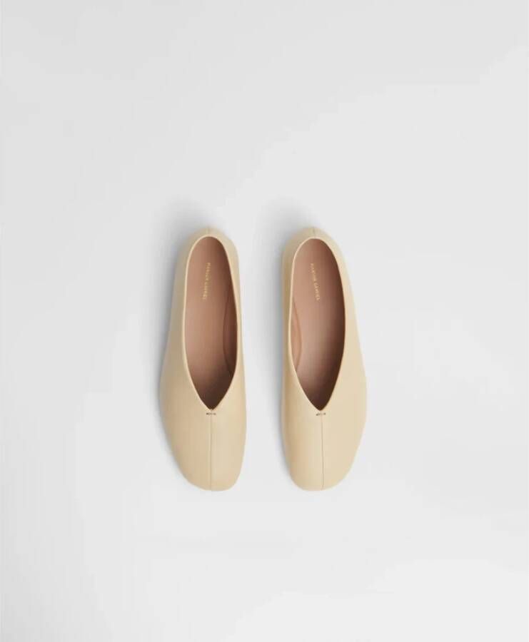 Mansur Gavriel Platte Ballerina Schoenen Beige Dames