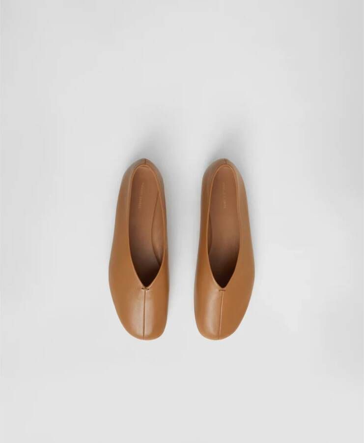 Mansur Gavriel Platte Ballerina Schoenen Beige Dames