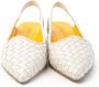 Mara Bini Gevlochten Leren Slingback Schoenen White Dames - Thumbnail 5