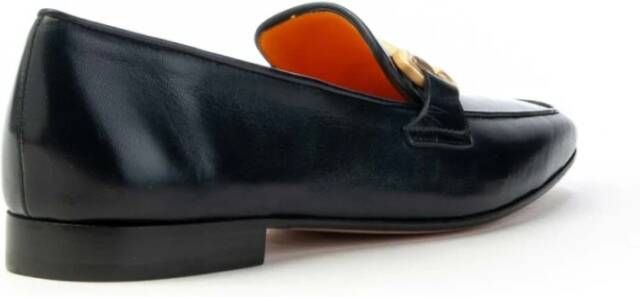 Mara Bini Handschoenleer Loafer met Klem Blue Dames