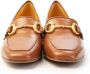 Mara Bini Handschoenleer Loafer met Klem Brown Dames - Thumbnail 5