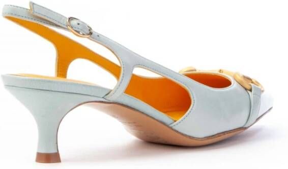 Mara Bini Q186 Slingback Morse Tacco 50 Pumps Blauw Dames