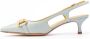 Mara Bini Q186 Slingback Morse Tacco 50 Pumps Blauw Dames - Thumbnail 4