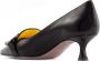 Mara Bini Zwarte Leren Boog Detail Pumps Black Dames - Thumbnail 3