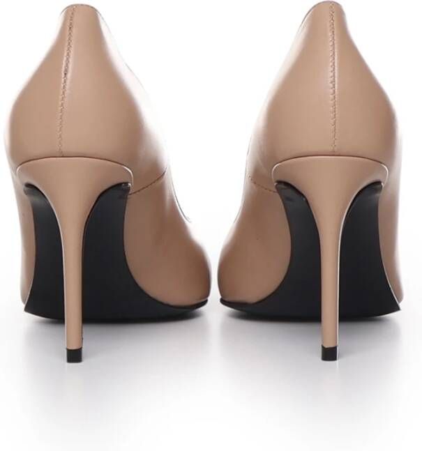 Marc Ellis Nude Leren Pumps Snit Teen Italië Beige Dames